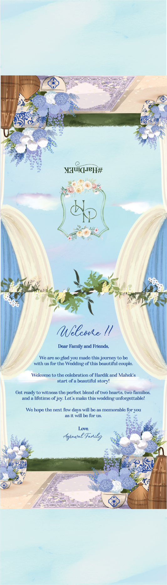 Room Itinerary- Welcome Tent