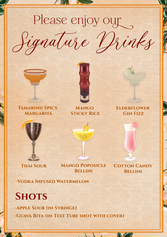 Bar Menu Design